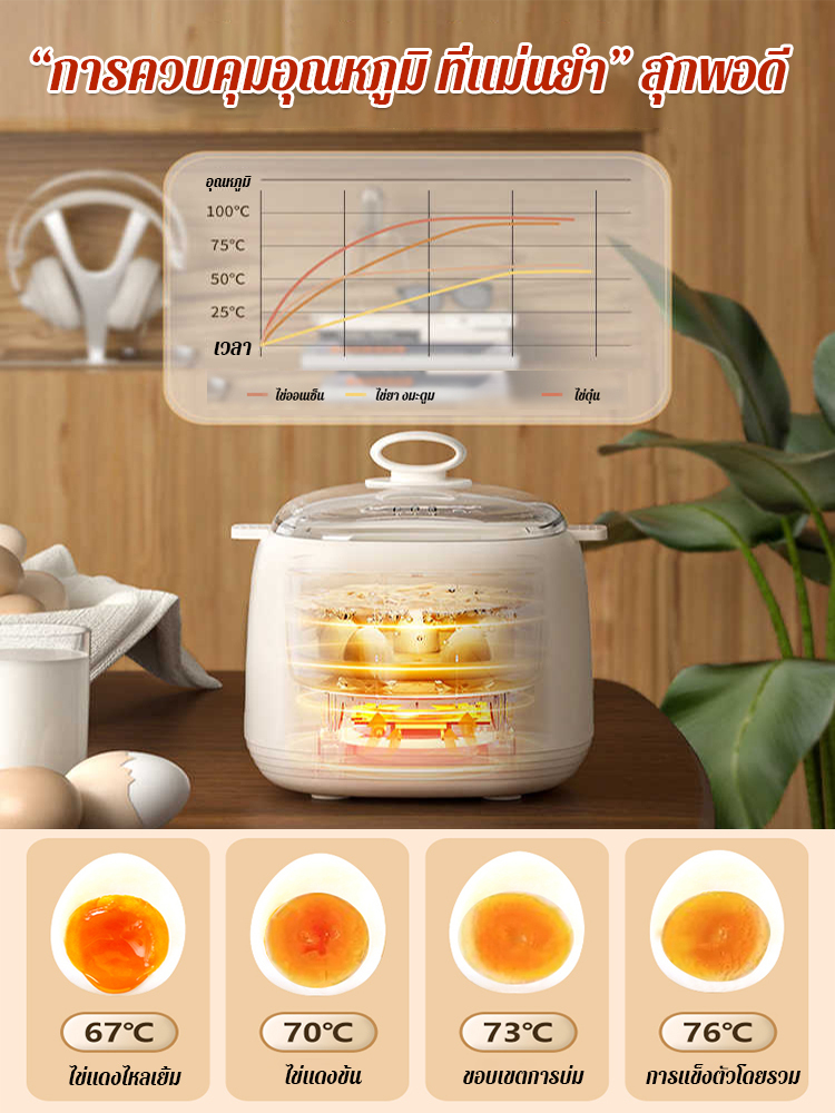 เครื่องต้มไข่ไอน้ำรุ่นใหม่ 2024