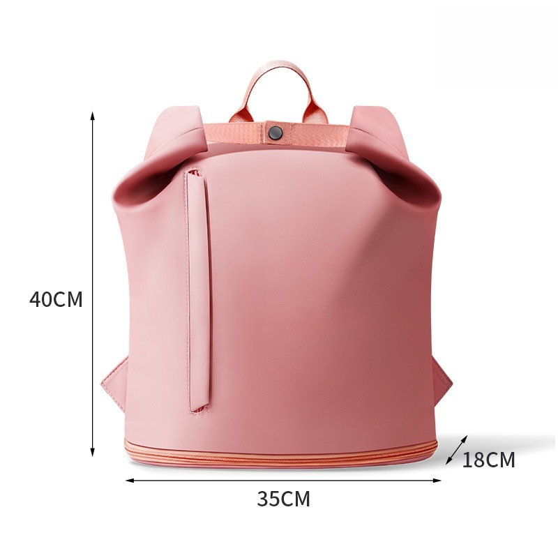 กระเป๋าสะพายหลังแยกใส่ของแห้งและของเปียกความจุใหญ่