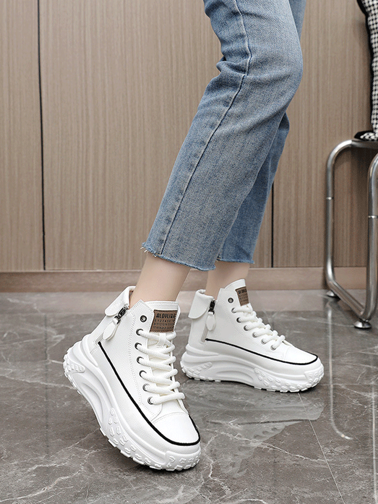 รองเท้าหุ้มข้อพื้นหนามีขนด้านในสำหรับผู้หญิงรุ่น ZY0011