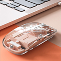 เมาส์แบบใสไร้สายแบบแม่เหล็ก