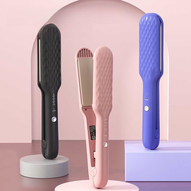 เครื่องม้วนผมไฟฟ้า ควบคุมอุณหภูมิอัจฉริยะ แบบพกพา ความร้อนทันที เครื่องม้วนผมเปียกและแห้งขนาดเล็ก