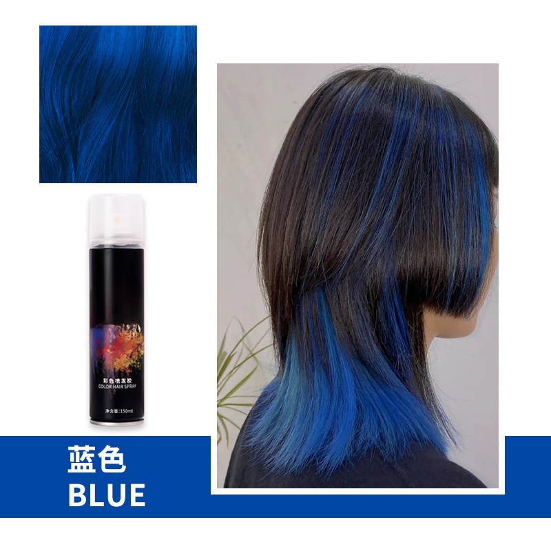 สีสันหลายชนิด สเปรย์เปลี่ยนสีผมแบบชั่วคราว