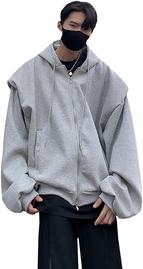Zipper Hooded Sweatshirt
