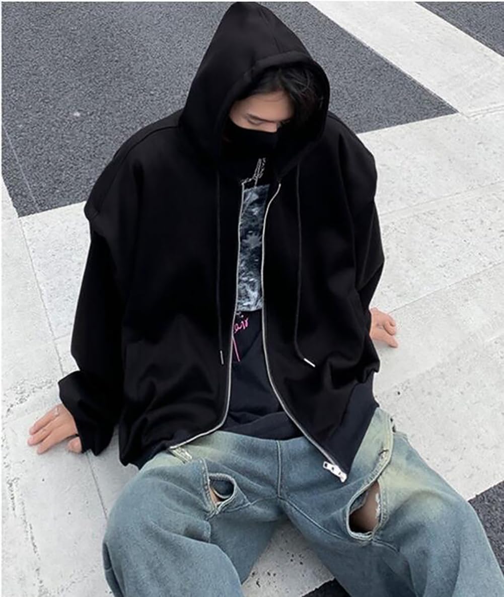 Zipper Hooded Sweatshirt