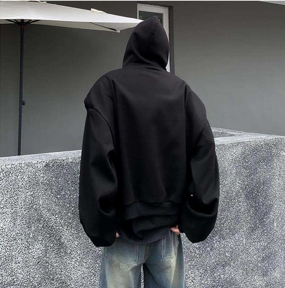 Zipper Hooded Sweatshirt