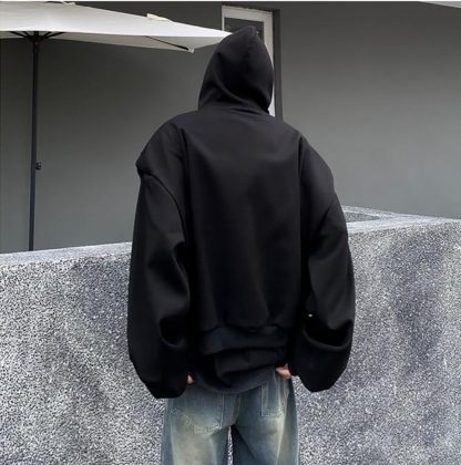 Zipper Hooded Sweatshirt