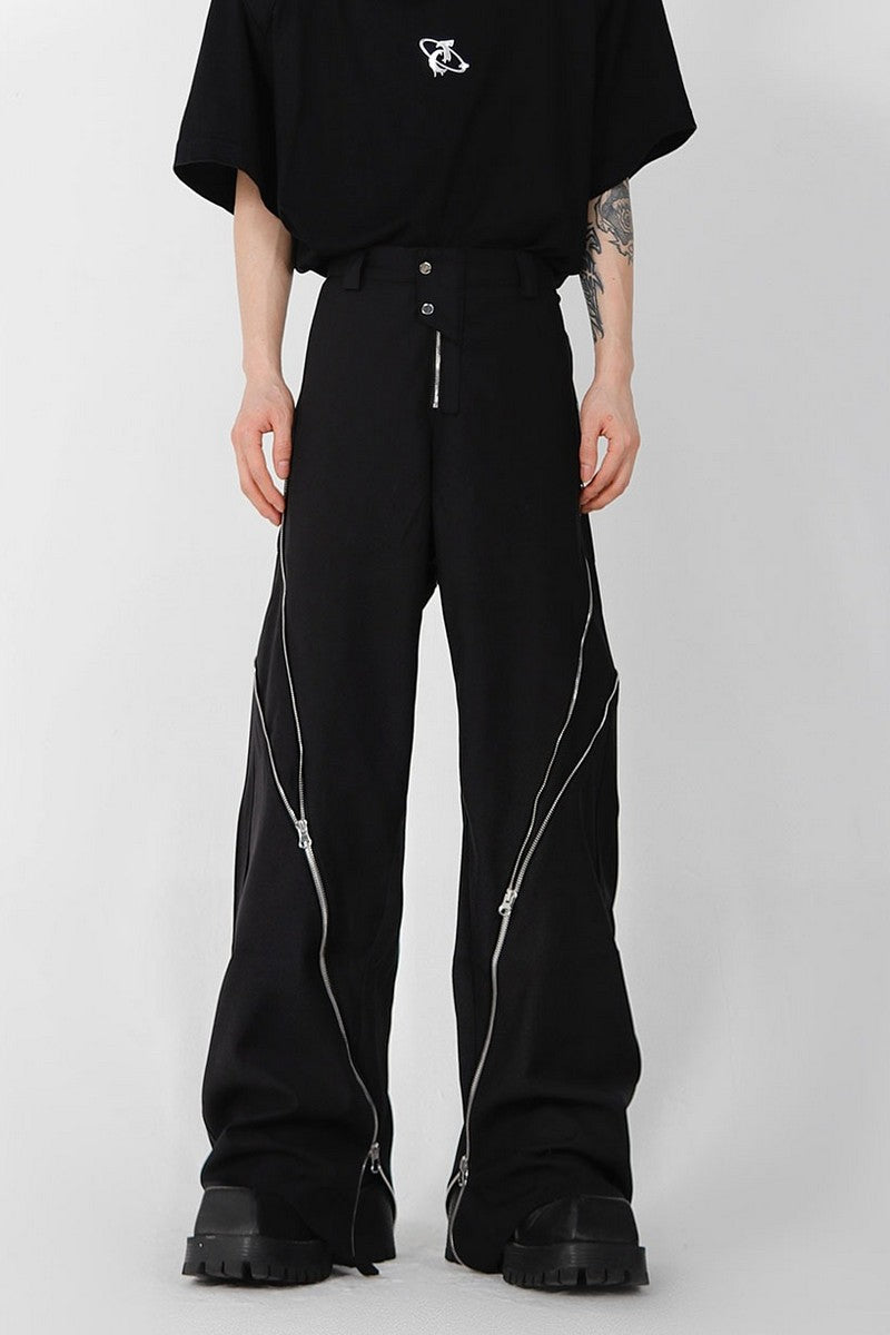 Zipper Slit Trousers - EU Only