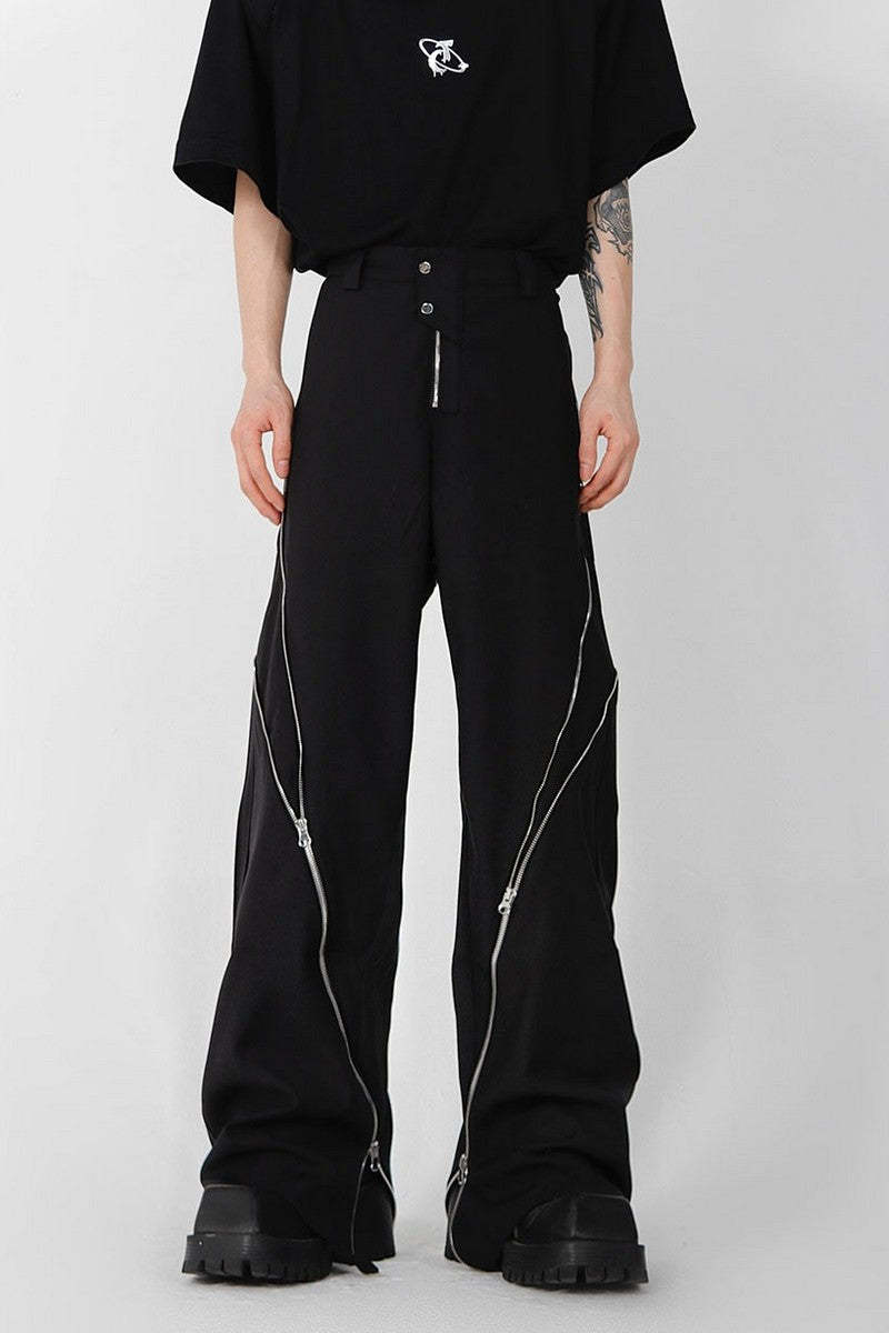 Zipper Slit Trousers - EU Only