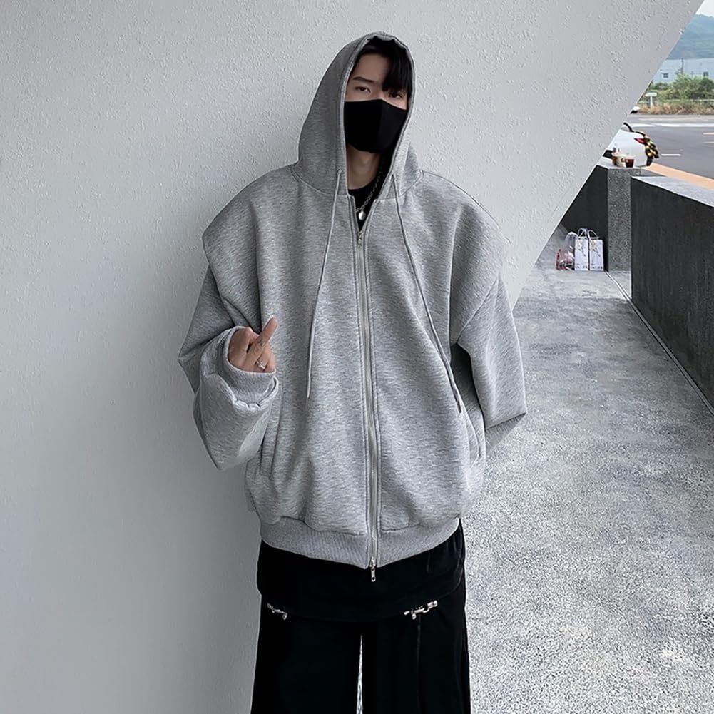 Zipper Hooded Sweatshirt