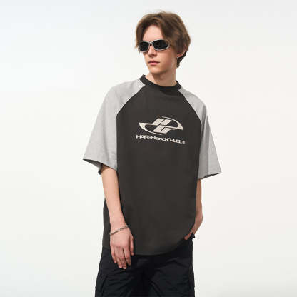 Colorblock Raglan Logo Tee