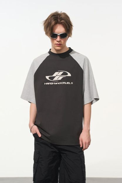 Colorblock Raglan Logo Tee