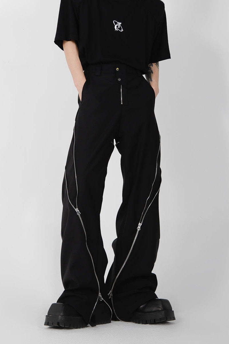 Zipper Slit Trousers - EU Only