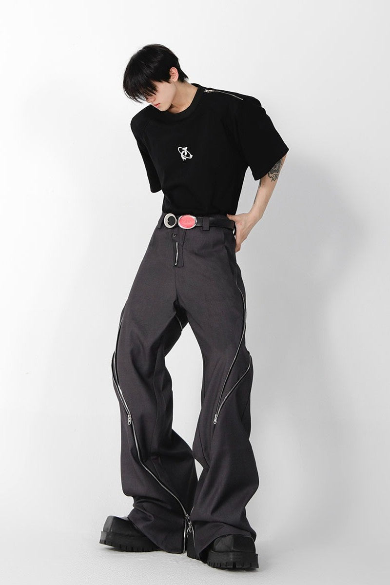Zipper Slit Trousers - EU Only