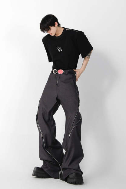 Zipper Slit Trousers - EU Only