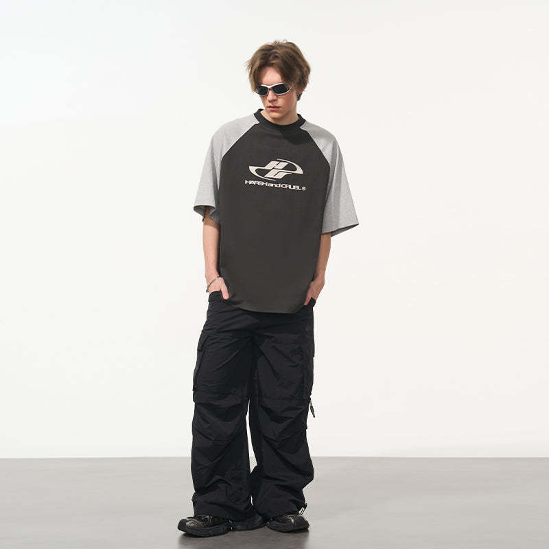 Colorblock Raglan Logo Tee