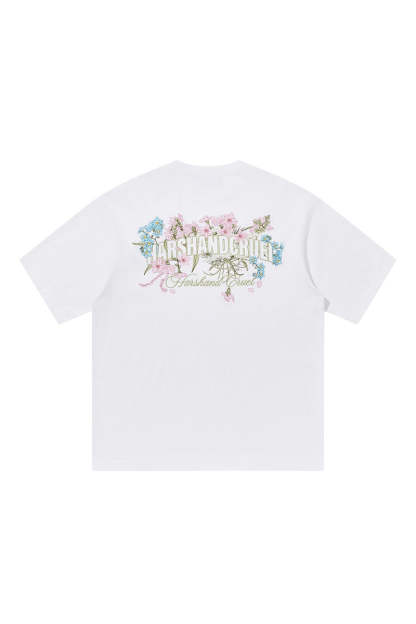 Blooming Flowers Embroidered Tee