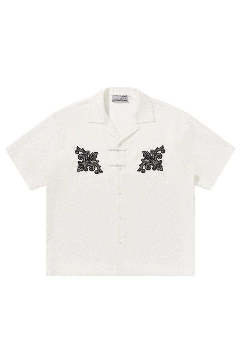 Colorblock Scout Embroidery Knots Shirt