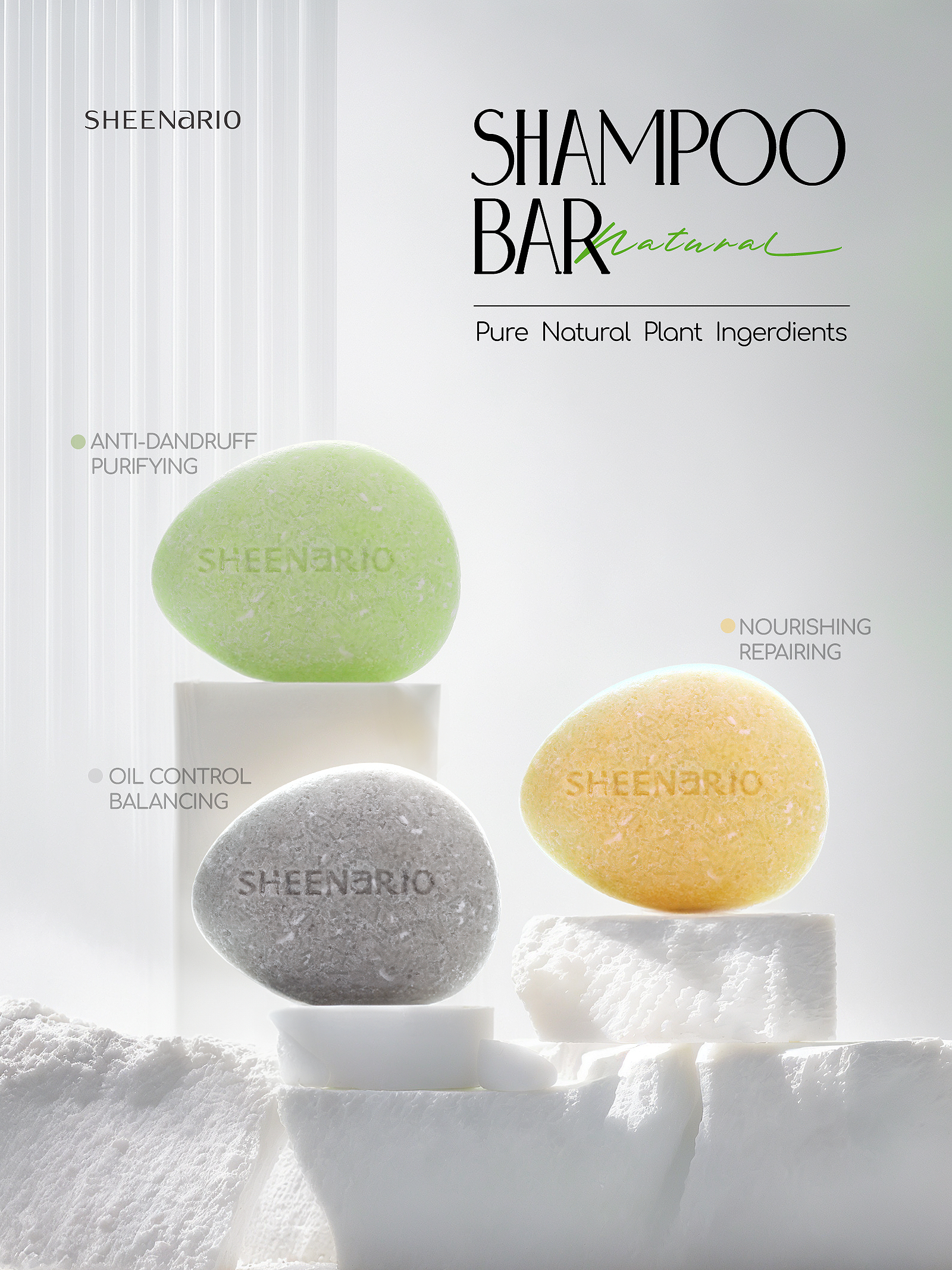 SHEENARIO Shampoo Bar