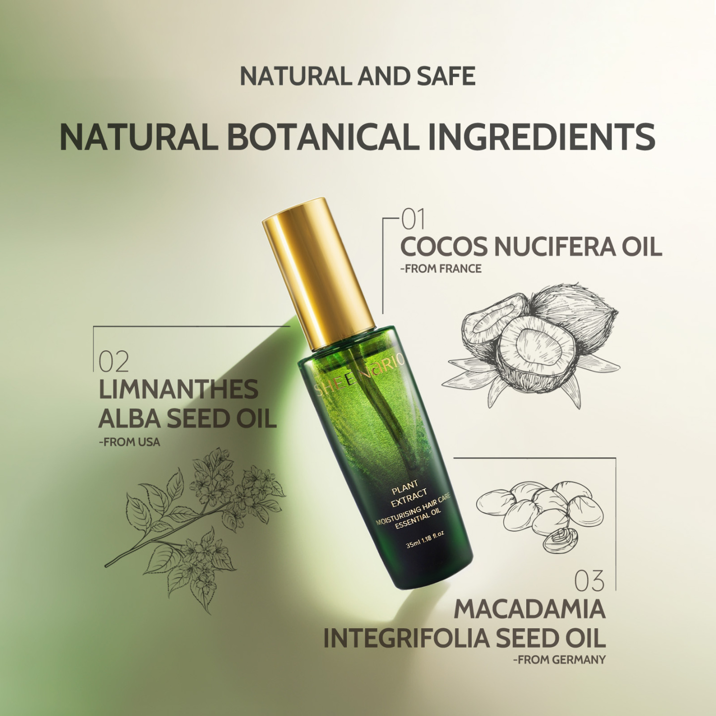 MOISTURISING HAIR ESSENTIAL OIL