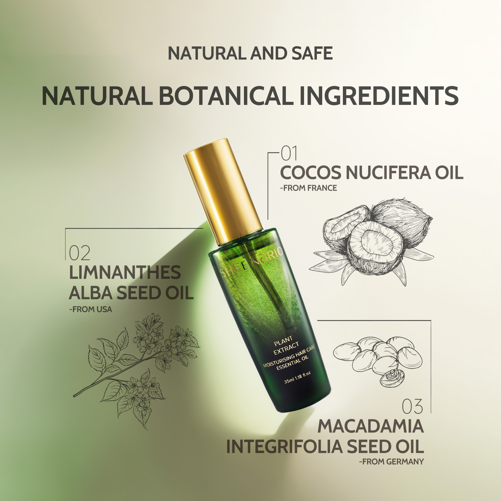 MOISTURISING HAIR ESSENTIAL OIL