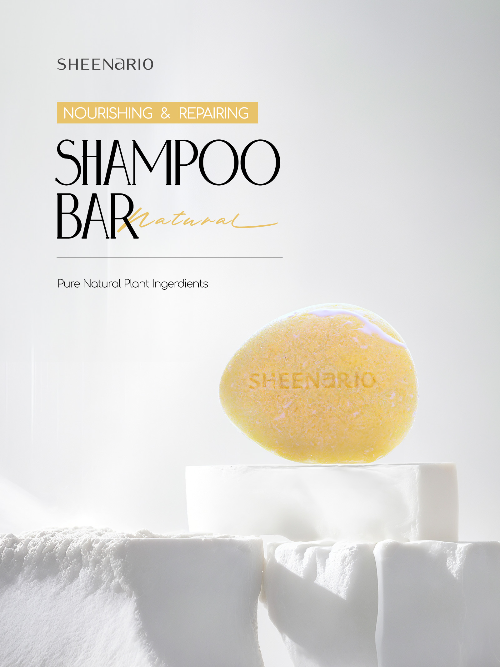 SHEENARIO Nourishing & Repairing Shampoo Bar