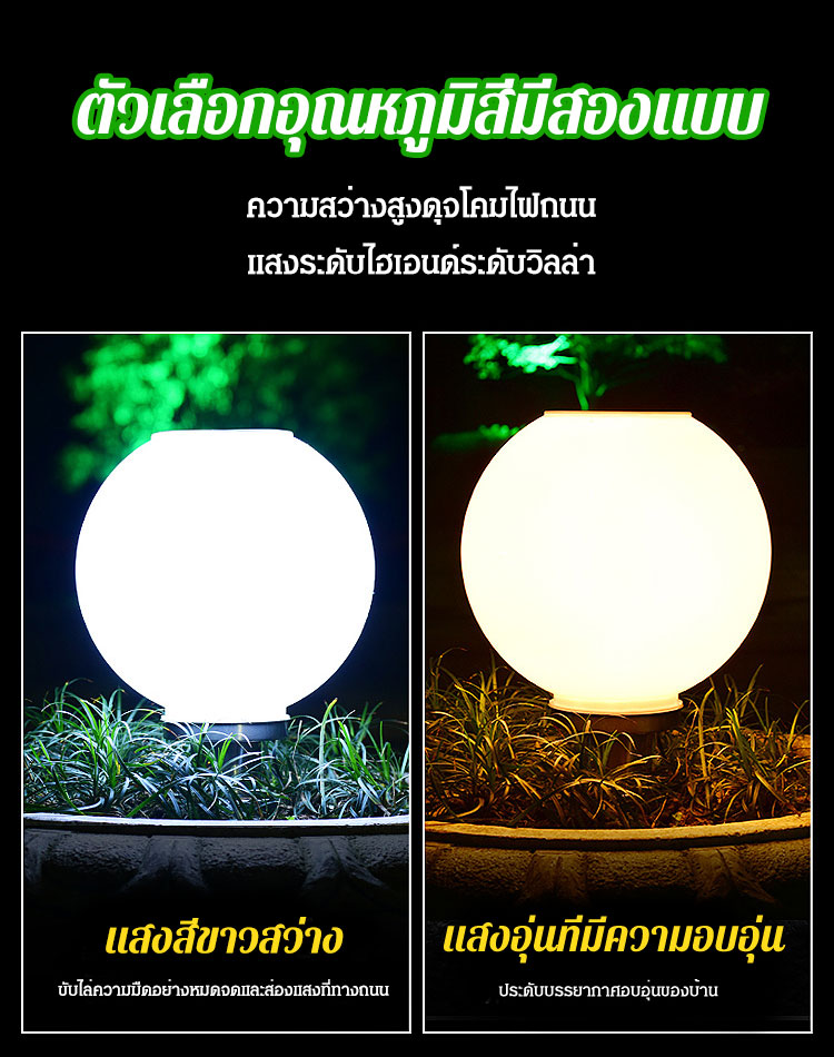 【ค่าไฟฟ้า 0 เป็นเวลาหนึ่งปี】โคมไฟติดด้านบนเสาพลังงานแสงอาทิตย์