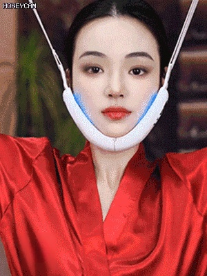 【หน้าทรงวีเล็กใน 1 สัปดาห์】เครื่องกระชับหน้าเรียวความถี่สูง