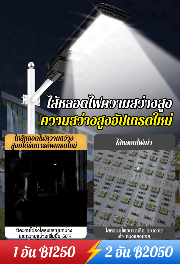 โคมไฟพลังงานแสงอาทิตย์กลางแจ้งรุ่นใหม่