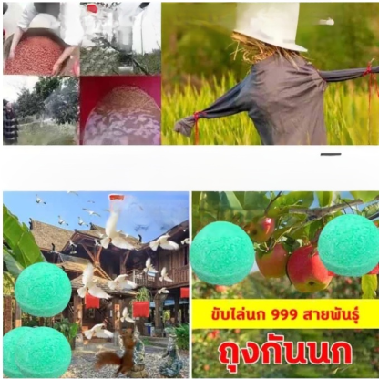 ยาลูกกลอนขับไล่นกผ่านกลิ่นสำหรับสวนผลไม้และไร่นา