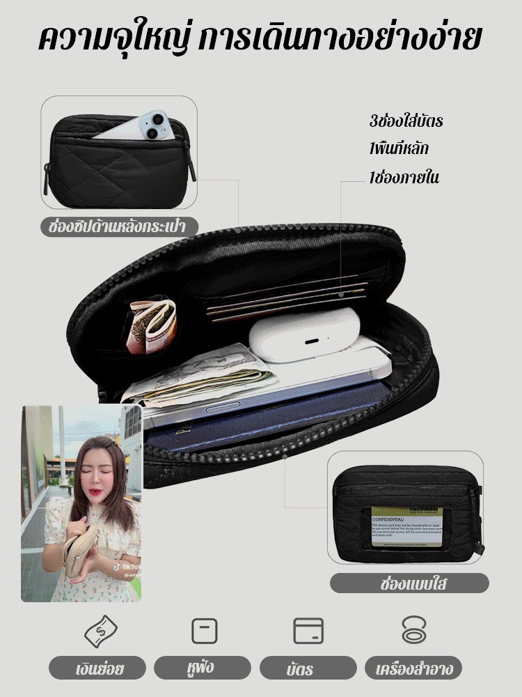 GK-กระเป๋าสตางค์มีสายรัดข้อมือสำหรับผู้หญิง