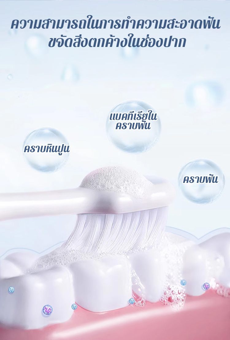 [ขจัดกลิ่นปากและปกป้องเหงือก] ยาสีฟันเบกกิ้งโซดาเอนไซม์ฟอกฟันขาว