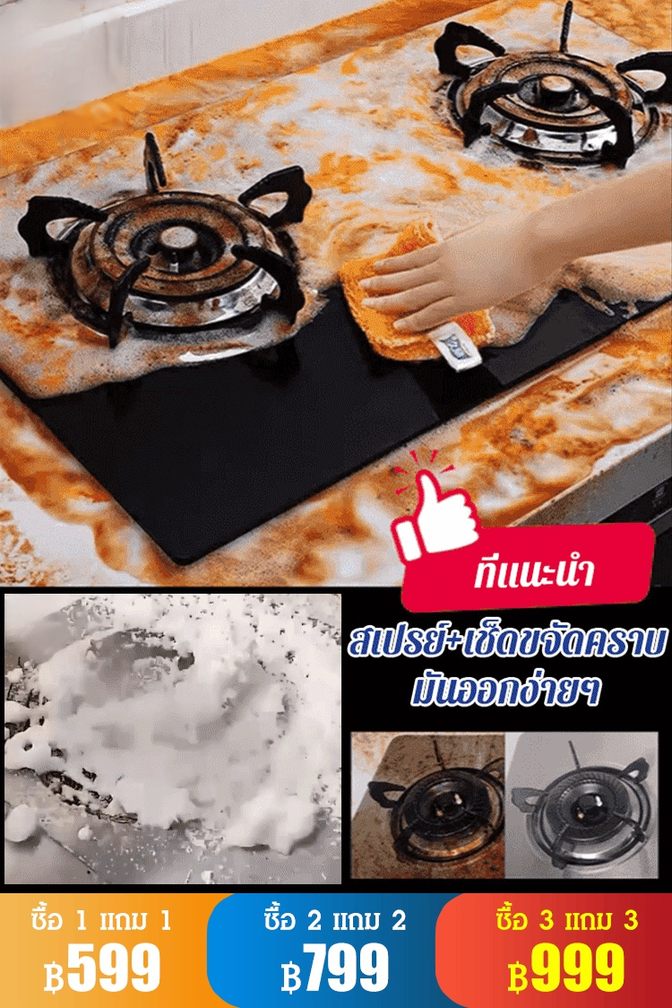 [ขวดอเนกประสงค์] สเปรย์โฟมทําความสะอาดอเนกประสงค์ 