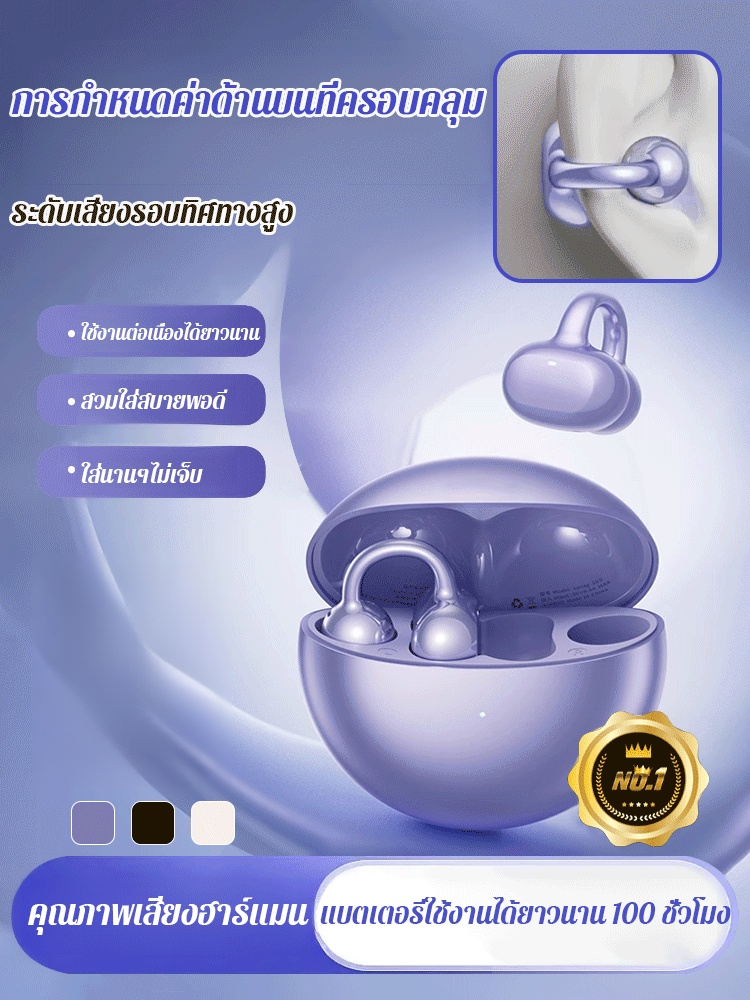 หูฟังบลูทูธแบบนำเสียงผ่านกระดูกรุ่นท็อปใหม่ล่าสุด