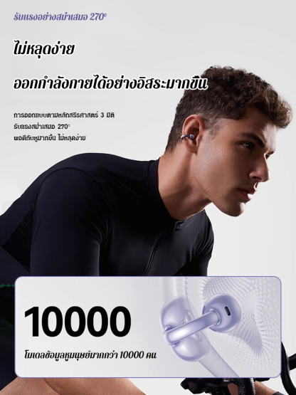 หูฟังบลูทูธแบบนำเสียงผ่านกระดูกรุ่นท็อปใหม่ล่าสุด