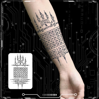 【เครื่องรางนำโชค】สติ๊กเกอร์รอยสักพระคัมภีร์ภาษาไทยมีให้เลือก 14 แบบ
