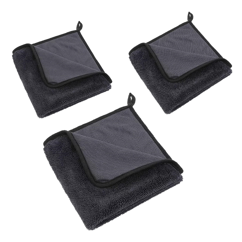 ผ้าขนหนูเช็ดรถหนาพิเศษดูดซับน้ำได้ดีไม่เป็นรอยไม่เป็นขุย