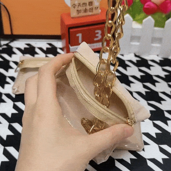 กระเป๋าเก็บเครื่องประดับมีซิป 