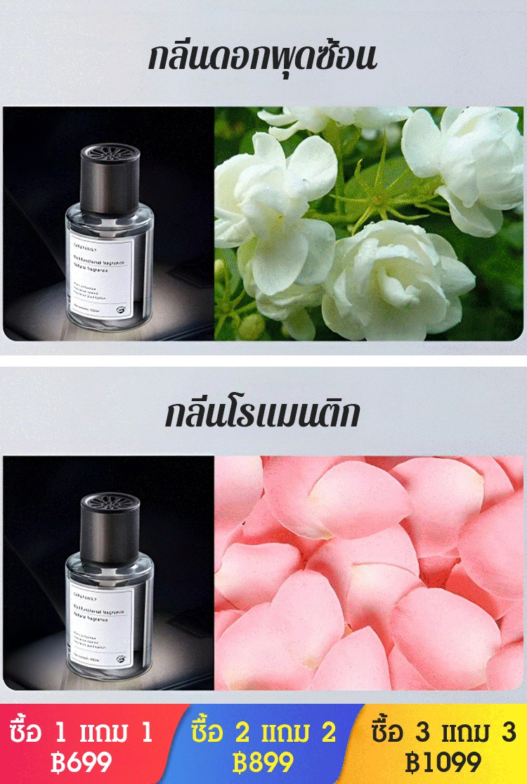 อโรมาเทอราพีรถยนต์อัจฉริยะ กลิ่นหรู ติดทนนาน