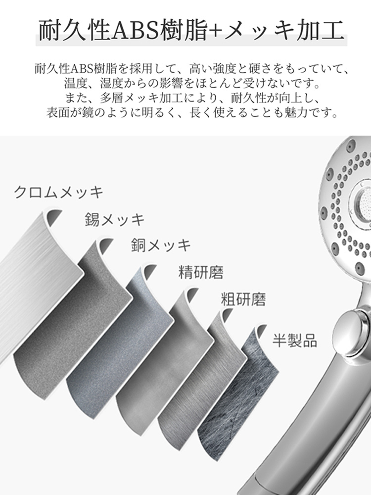 増圧シャワーヘッド