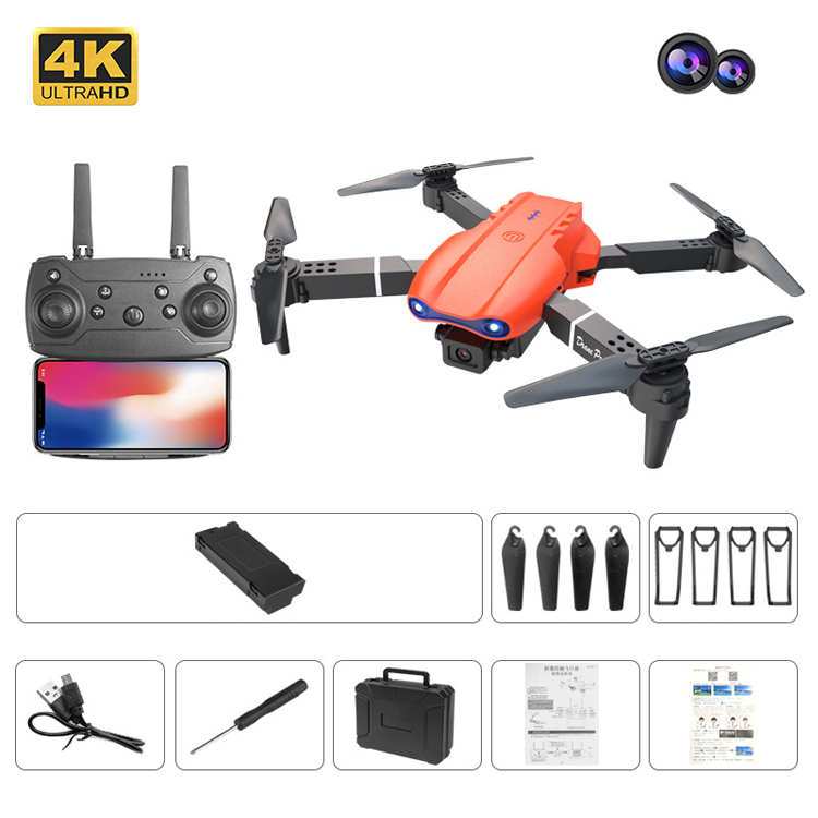 デュアルカメラ付き4K空撮ドローン