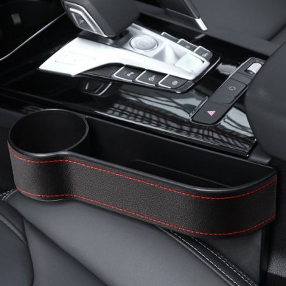 【カーシート際間収納ポックス】車用収納用、シート障間に入れる、大容量、装着簡単、充電穴付き、安全運転
