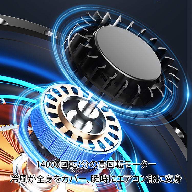 4WAY腰掛けファン【ライト+モバイルバッテリー機能】