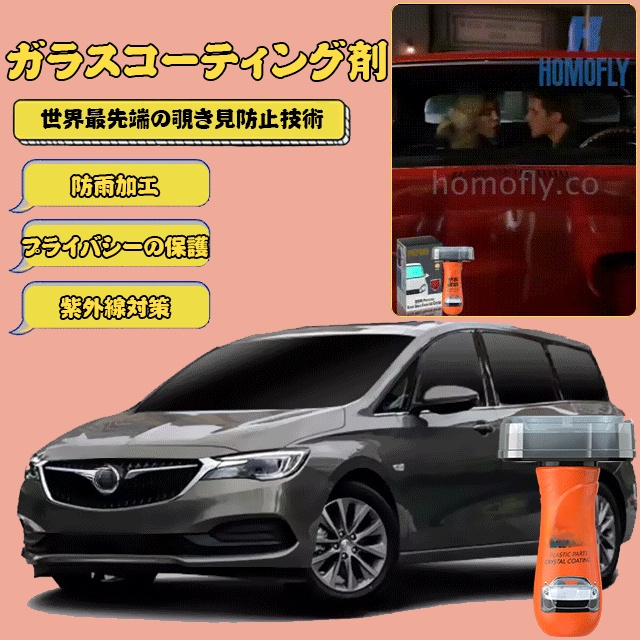 ナノ保護覗き見防止ガラスコーティング剤