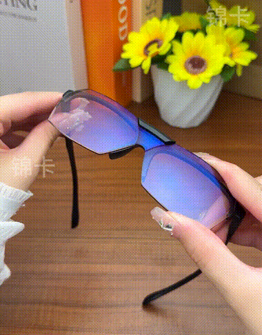 レンズ180°回転ブルーライトカット老眼鏡