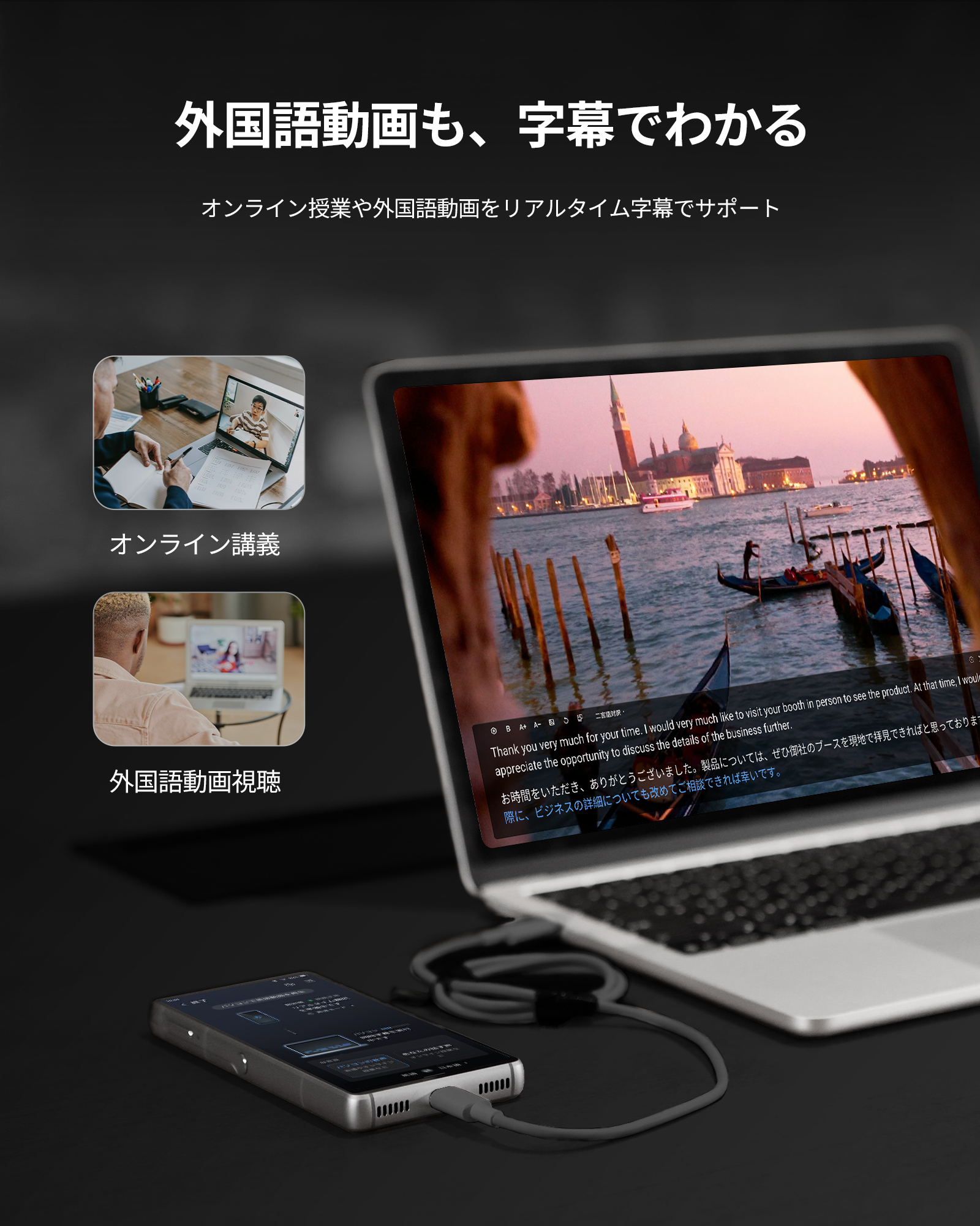 iFLYTEK デュアルスクリーン AI翻訳機