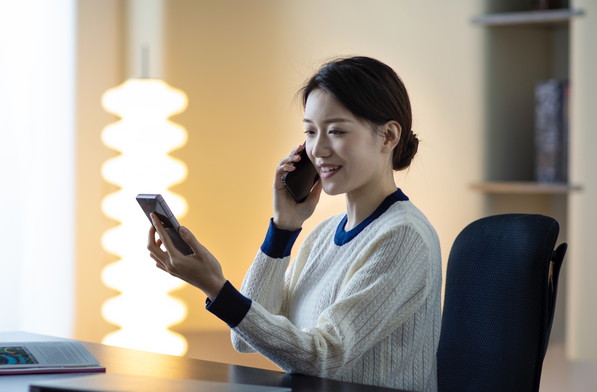 通話も会議も、つないだ瞬間、会話はそのまま通じる