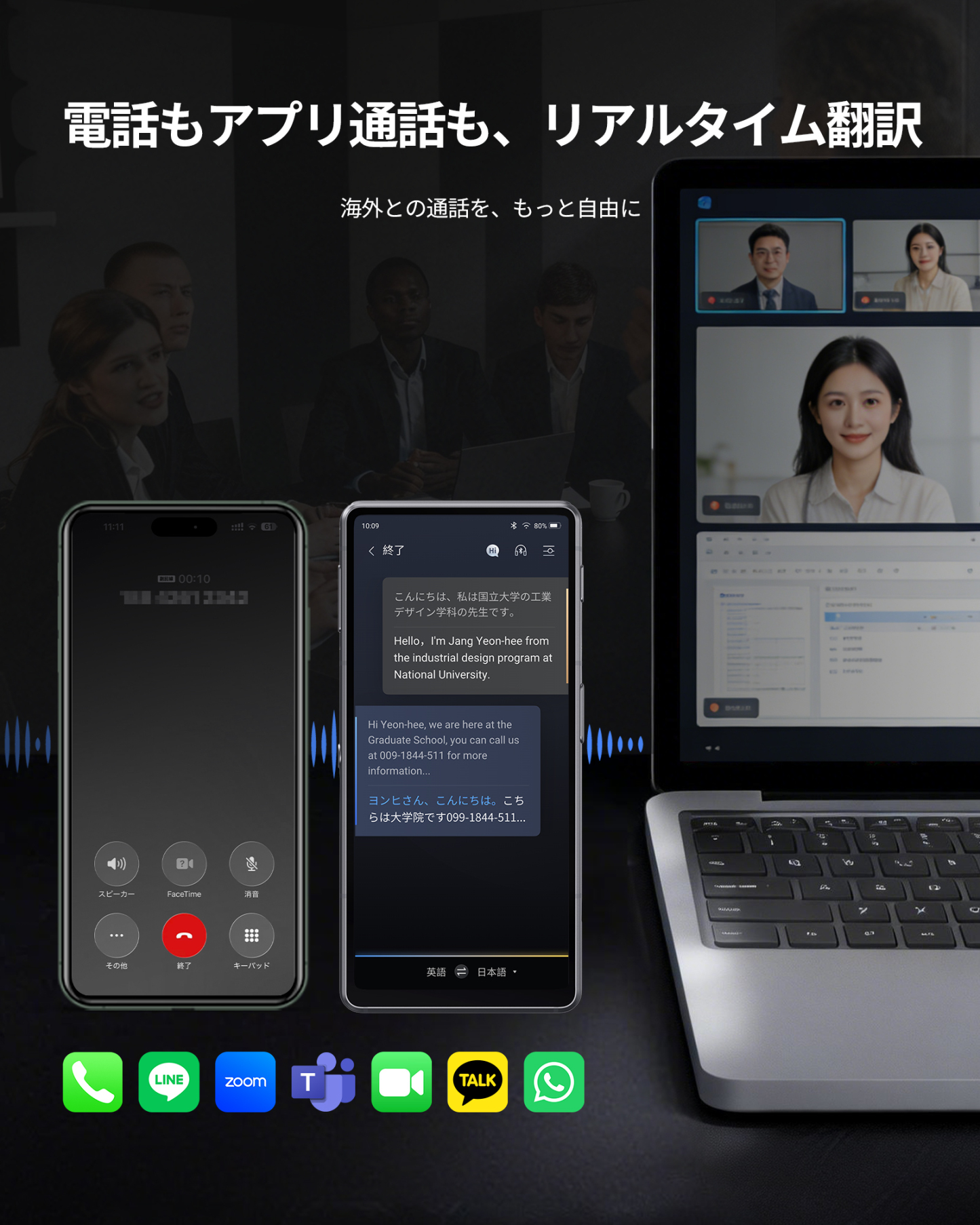 iFLYTEK デュアルスクリーン AI翻訳機