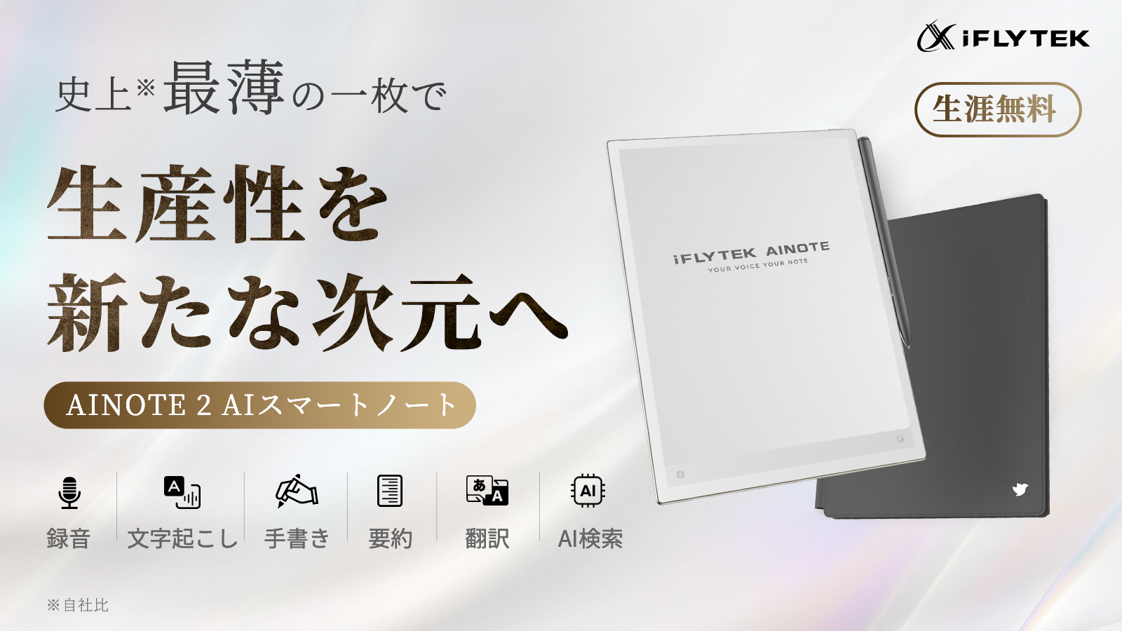 スマート手書きノート スマート手書きノート iFLYTEK AINOTE 2