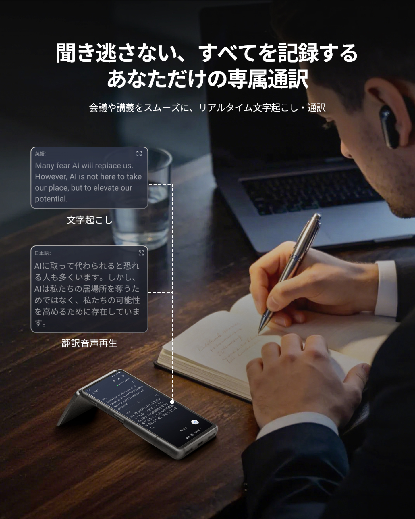 iFLYTEK デュアルスクリーン AI翻訳機