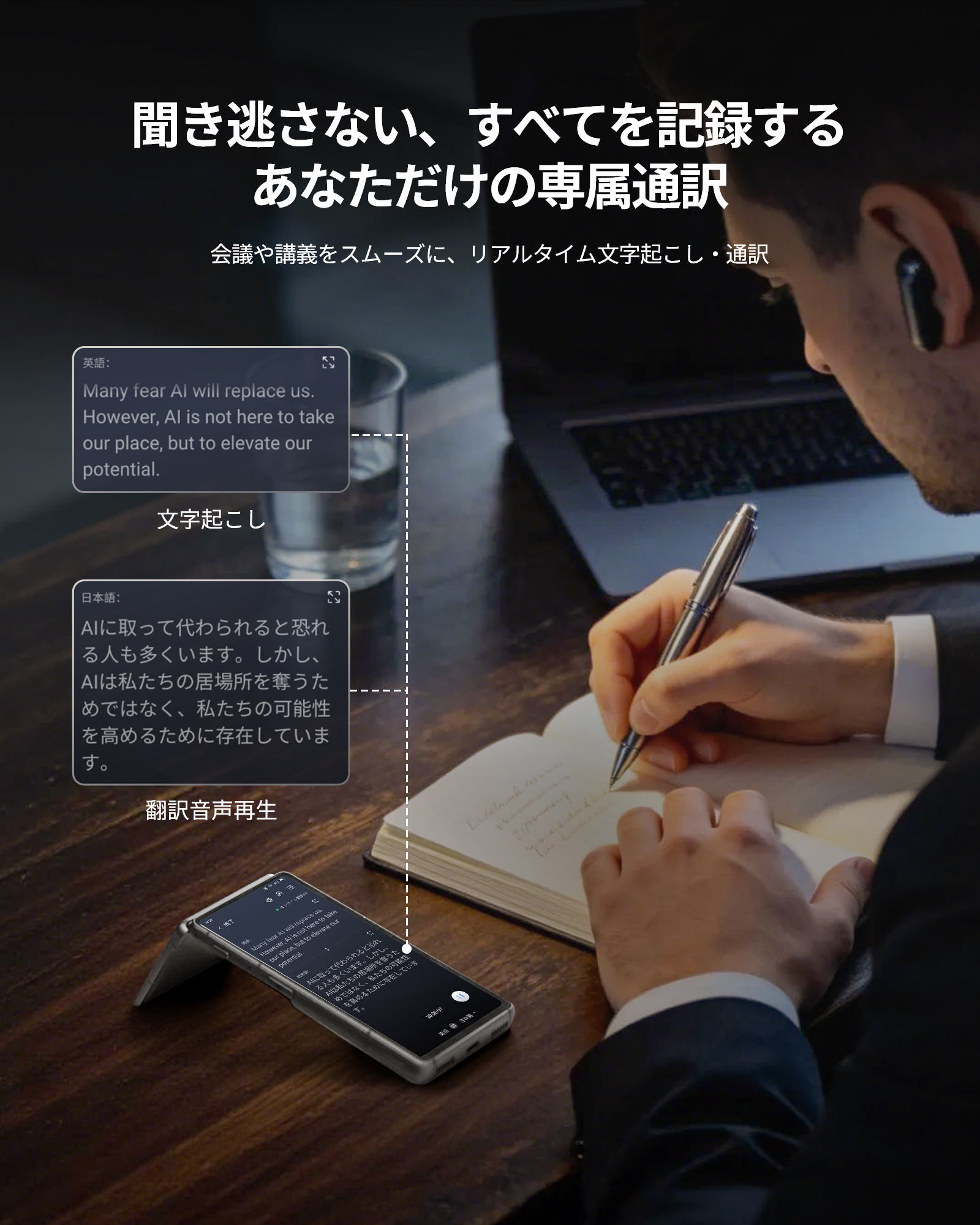 iFLYTEK デュアルスクリーン AI翻訳機